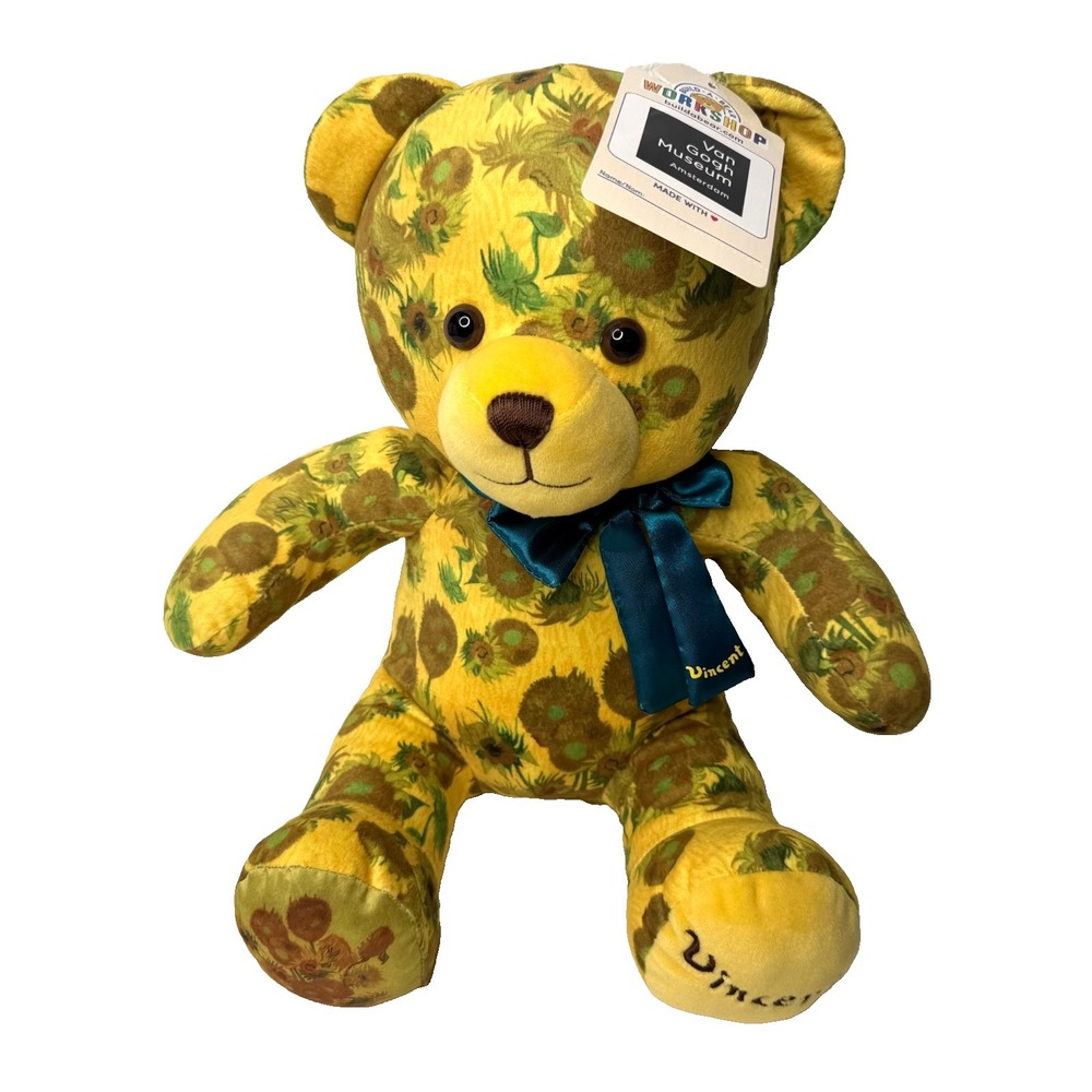 Build-A-Bear Van Gogh Sunflowers Bear‎ Plush "Vincent" Art Collab Stuffed Animal